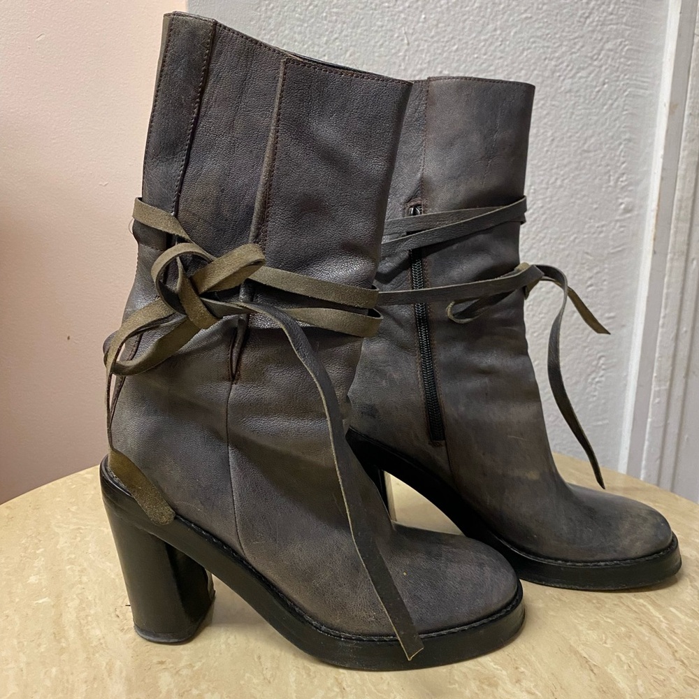 Ann Demeulemeester Wrap Tie Boot, 37.5